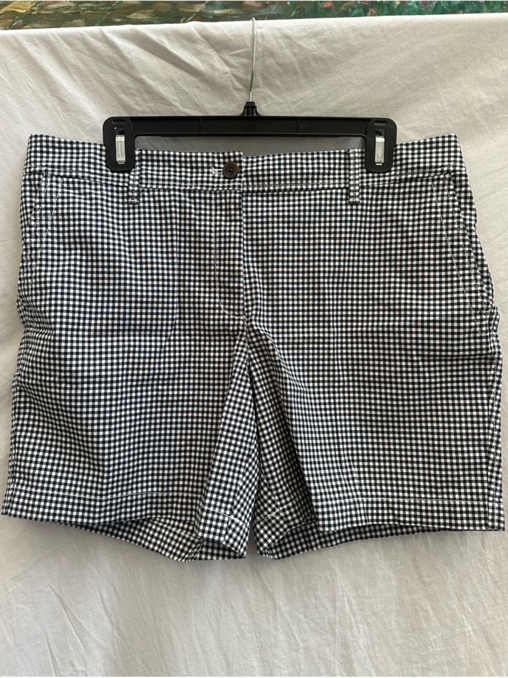Talbots Black & White Gingham Casual Shorts 14p